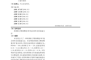 纳米粒子增韧增强PBT复合材料及其制备方法
