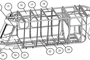复合材料无机械连接单层壁板结构载人飞艇吊舱