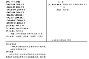 天然纤维与晶须混杂增强的汽车制动复合材料及其制备方法