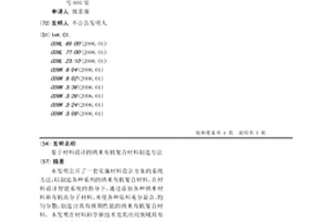 基于材料设计的纳米有机复合材料制造方法