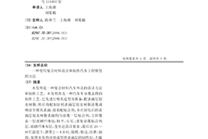 使用复合材料设计和制作汽车工程模型的方法