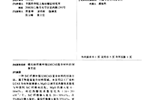 碳化硅纤维补强LMCAS复合材料的制备方法