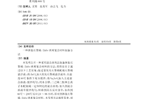 掺氮石墨烯/ZnSe纳米复合材料制备方法