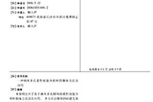 纳米多孔柔性毡复合材料的制备方法及应用