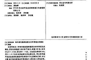 纳米高性能树脂复合材料管道及其制法