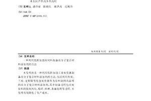 利用低附加值炭材料制备高分子复合材料添加剂的方法