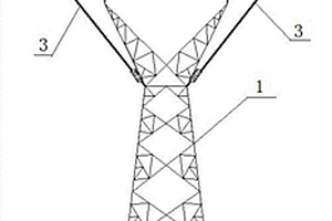 基于柔性复合材料的输电线路防风偏杆塔