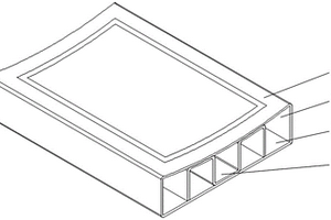 矩形波支撑结构形式3D打印复合材料模具