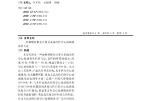 脲醛树脂原位聚合表面改性空心玻璃微珠的方法