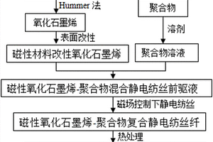 阵列式磁性还原氧化石墨烯-炭纳米纤维的制备方法