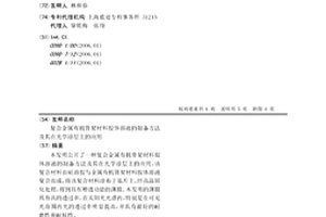 复合金属有机骨架材料胶体溶液的制备方法及其在光学涂层上的应用