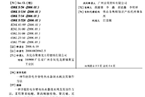节能防电全塑电热水器混水阀及其制作方法