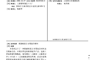 铁路轨道上专用复合材料