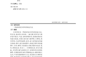 碳硅复合材料的制造方法