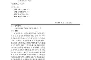 聚丙烯复合材料的配方及生产工艺
