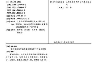 低密度高强度纳米聚氨酯风轮叶片复合材料