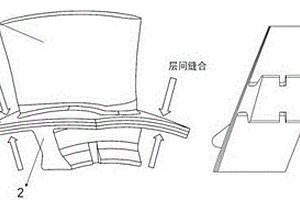 陶瓷基复合材料双T形涡轮转子叶片结构