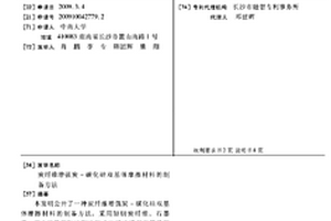 炭纤维增强炭-碳化硅双基体摩擦材料的制备方法