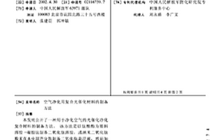 空气净化用复合光催化材料的制备方法