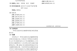热压成型可见光触媒木塑复合板及其制备方法