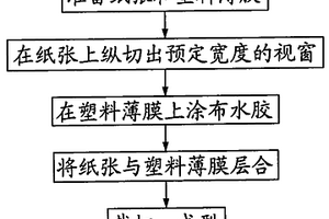 纸塑复合视窗袋的制作方法