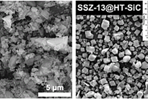 以HT-SiC为载体生长Cu-SSZ-13分子筛的催化剂及其制备方法