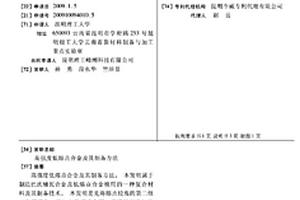 高强度低熔点合金及其制备方法