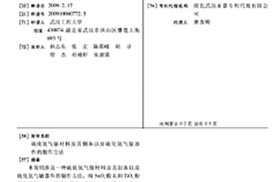 硫化氢气敏材料及其制备以及硫化氢气敏器件的制作方法