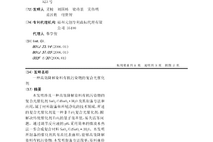 高效降解染料有机污染物的复合光催化剂