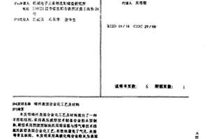 铸件表面合金化工艺及材料