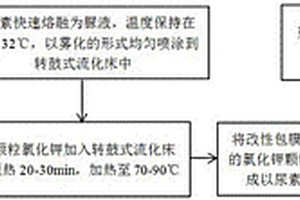 以尿素为底涂层的控失氯化钾及其制备方法
