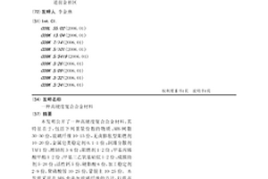 高硬度复合合金材料