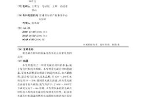 荧光碳点材料的制备及作为氧还原催化剂的应用