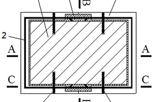 砌体砖柱的预制高延性混凝土加固装置