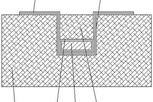 三交叉十字形单独增强金属预埋件的夹层结构