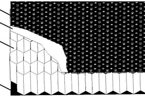 蜂窝夹芯消声面料