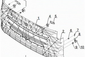 商用车翻转式前面罩结构