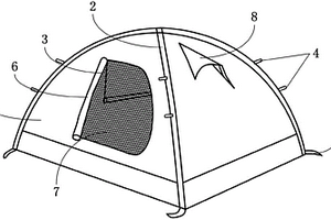 含气凝胶的户外帐篷