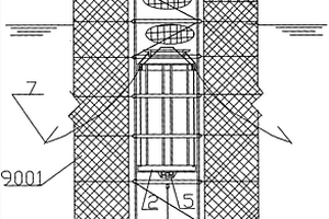 笼式浮力舱的单锚腿式围海柱