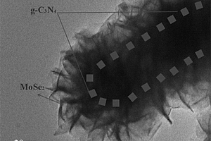 MoSe<sub>2</sub>/g-C<sub>3</sub>N<sub>4</sub>异质结构的制备方法