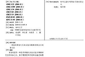 晶须增强汽车制动复合摩擦材料及其制备方法