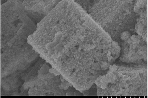 立方双层中空二氧化锡表面异质生长三氧化二铁纳米棒的制备方法