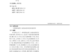 吸附处理工业废水的绿色环保材料