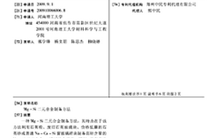 Mg-Si二元合金制备方法