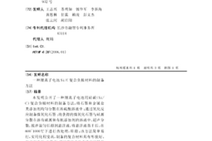 锂离子电池Si/C复合负极材料的制备方法