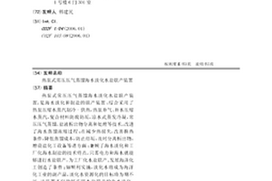 热泵式常压压气蒸馏海水淡化水盐联产装置