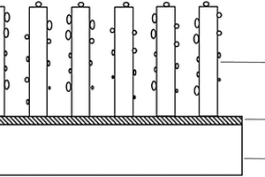Si衬底上InGaN纳米柱@Au纳米粒子复合结构及其制备方法与应用