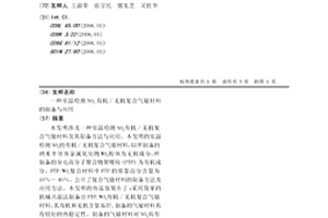 室温检测NO2有机/无机复合气敏材料的制备与应用
