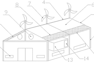 由新能源供电调节的蔬菜大棚结构