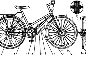 自行车重力能液压驱动系统